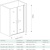 Душевая дверь GoodDooor PANDORA SD-90-C-CH 90x185 прозрачные стекла фотография