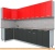 Кухня Интерлиния Мила Лайт 1.2x3.0 (красный-антрацит-кастилло темный) фотография