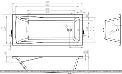 Ванны Lavinia Boho One 170x75 3701075P фотография