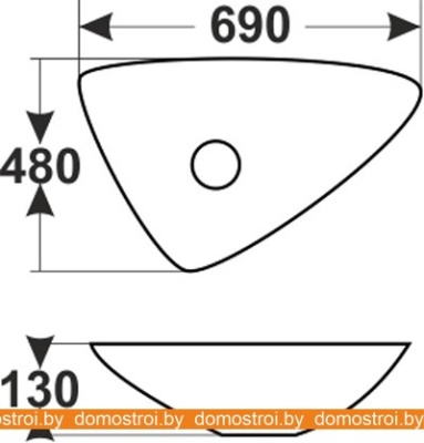 Умывальник Melana MLN-7861 69x48 фотография