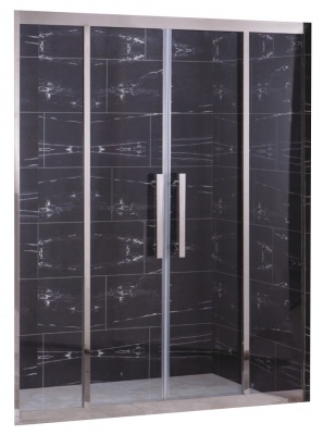 Душевая дверь Coliseum 2002-140 (190) 140x190 прозрачное стекло фотография