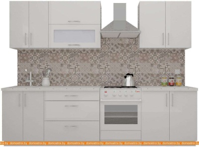 Кухня ВерсоМебель ВерсоЛайн 8-2.2 (белый 001) фотография