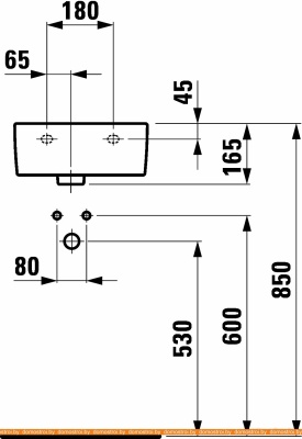 Умывальник Laufen PRO 816955 36x25 фотография