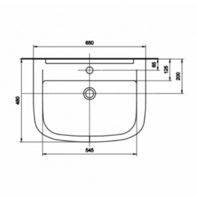 Умывальник Kolo Primo K81965000 65x48 фотография