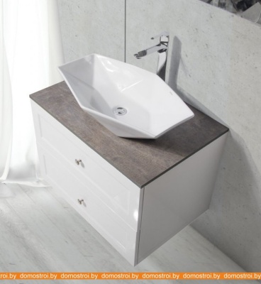 Тумба под умывальник BelBagno Dublin-850-2C-SO-BL (bianco lucido) фотография