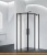 Душевой уголок BelBagno Acqua-R-2-100-C-NERO (прозрачное стекло) фотография