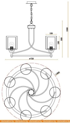 Подвесная люстра Favourite Plexus 2963-7P фотография