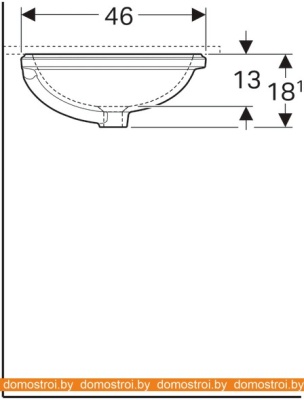 Умывальник Geberit Variform 500.755.01.2 фотография