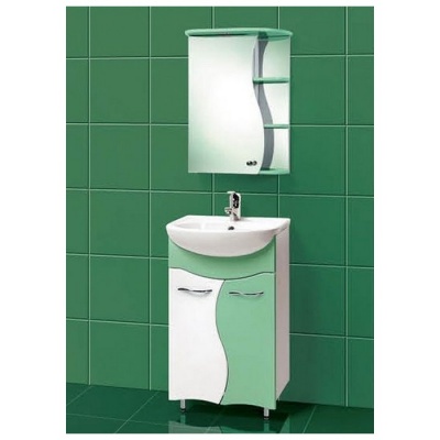 Тумба под умывальник Акваль Милана 50 [АМ.50.00.02.N] салатовый фотография