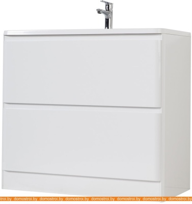 Тумба под умывальник BelBagno Albano-800-2C-PIA-BL (белый глянец) фотография