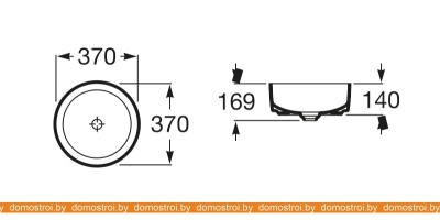 Умывальник Roca Inspira Round 37x37 327523000 фотография