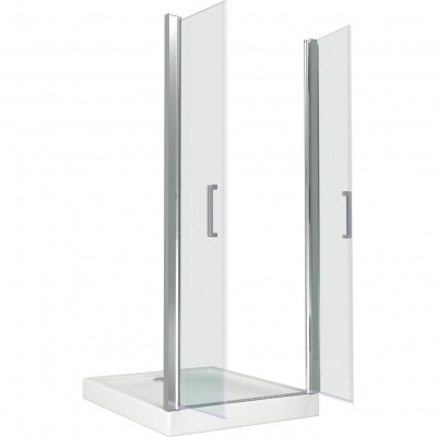 Душевая дверь GoodDooor PANDORA SD-90-C-CH 90x185 прозрачные стекла фотография