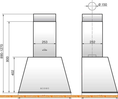 Вытяжка Elikor Гамма 60П-650-Э3Д (крем/бронза) фотография