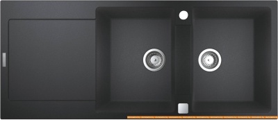 Кухонная мойка Grohe K500 80-C 116/50 2.0 31647AP0 (черный гранит) фотография