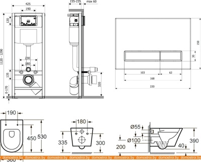 Унитаз Lavinia Boho Relfix Biore Rimless 9 в 1 97010069 (белое стекло) фотография