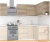Кухня Интермебель Микс Топ-17 1.9x1.7м правая (дуб каньон-вудлайн кремовый-венато) фотография