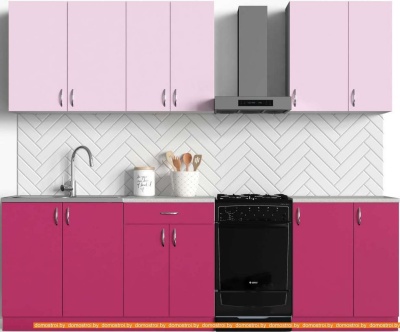 Кухня S-Company Клео колор 2.1 (малиновый/лаванда) фотография
