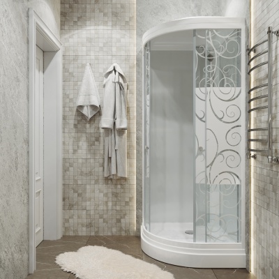 Душевая кабина Triton Стандарт А3 ДН4 90x90 узоры фотография