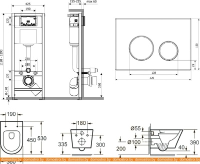Унитаз Lavinia Boho Relfix Biore Rimless 9 в 1 75110369 (черный/золотистый пластик) фотография