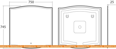 Зеркало OWL 1975 Roxen 65 OWLM200101 фотография