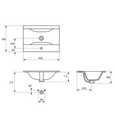 Умывальник Cersanit Ontario New 50 фотография