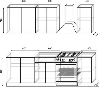Кухня Сивирин-Компани Клео колор 1,8 (малиновый\малиновый) фотография