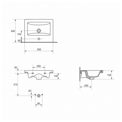 Умывальник Cersanit Como 50 Польша фотография