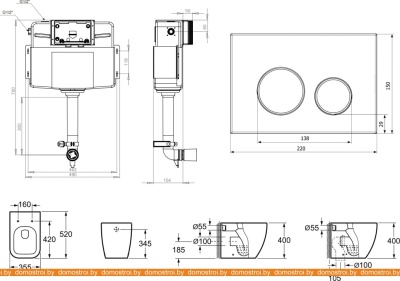 Унитаз Lavinia Boho Relfix One 5 в 1 87551030 (белый/золотистый пластик) фотография