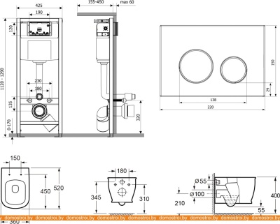 Унитаз Lavinia Boho Relfix Bell Pro Rimless 9 в 1 97020101 (белый пластик) фотография