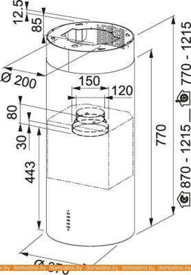 Вытяжка Franke Tube FTU Plus 3707 I BK фотография