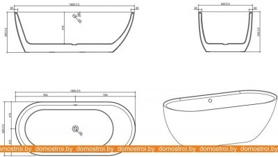 Ванны BelBagno BB203 180x82 фотография