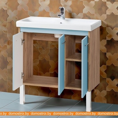 Тумба Акваль Мята 80 МЯТА.80.10.18.N под умывальник Moduo 80 фотография