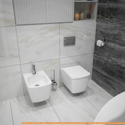 Унитаз Lavinia Boho Relfix Aveo Rimless 7 в 1 87040126 (хром пластик) фотография