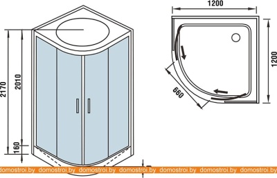 Душевая кабина WeltWasser WW500 Emmer 12015 фотография