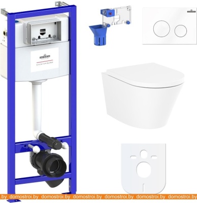 Унитаз Lavinia Boho Relfix Biore Rimless 7 в 1 87040101 (белый пластик) фотография