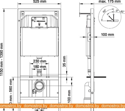 Унитаз Berges Wasserhaus Ego Rimless + Toma Slim + Novum525 + L3 047213 фотография