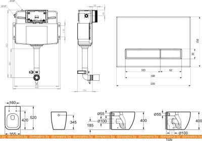 Унитаз Lavinia Boho Relfix One 5 в 1 87060220 (черный пластик) фотография