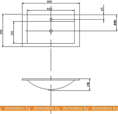 Умывальник Акватон Премьер М 80 80x45 1A70493KPR010 фотография