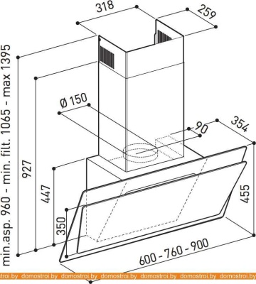 Вытяжка Korting KHC97070GW фотография