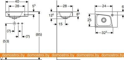 Умывальник Geberit Xeno2 500.528.01.1 фотография