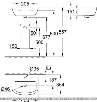 Умывальник Grohe 39424000 45.3x35.4 фотография