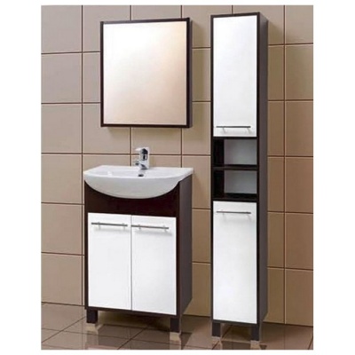 Зеркальный шкаф Акваль Карина 55 [ЕК.04.55.00.L] фотография