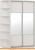 Шкаф-купе Империал Тетрис КК 120x220 (белый жемчуг) фотография