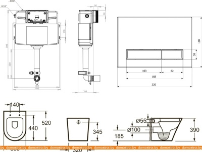 Унитаз Lavinia Boho Relfix Biore 5 в 1 87551040 (белый/светлое дерево пластик) фотография