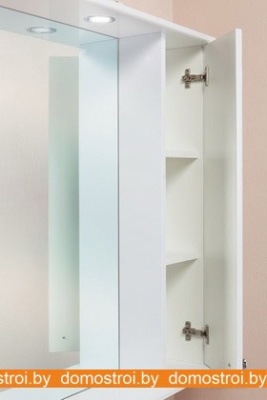 Шкаф с зеркалом Onika Эльбрус 80.02 правый (белый) 208022 фотография
