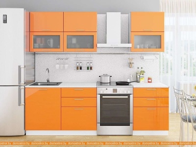 Кухня Vivat Mebel Валерия-М-01 (оранжевый глянец) фотография