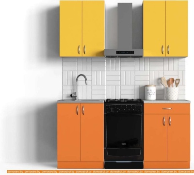 Кухня Сивирин-Компани Клео колор 1.2 (оранжевый/желтый) фотография