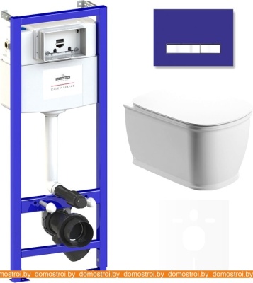 Унитаз Lavinia Boho Relfix Bell Pro Rimless 6 в 1 75110003 (фиолетовый стекло) фотография