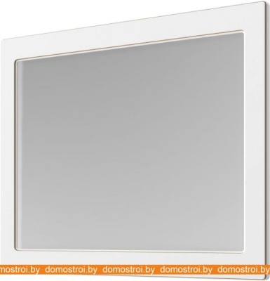Зеркало Аква Родос Беатриче 100 см (белая патина/золотой) фотография