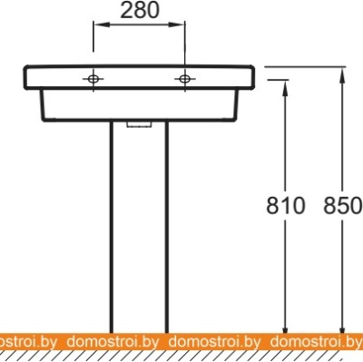 Умывальник Jacob Delafon Odeon Up E4732 70x50 фотография